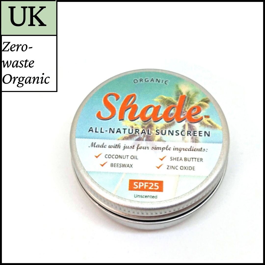Shade plastic-free organic mineral sunscreen 