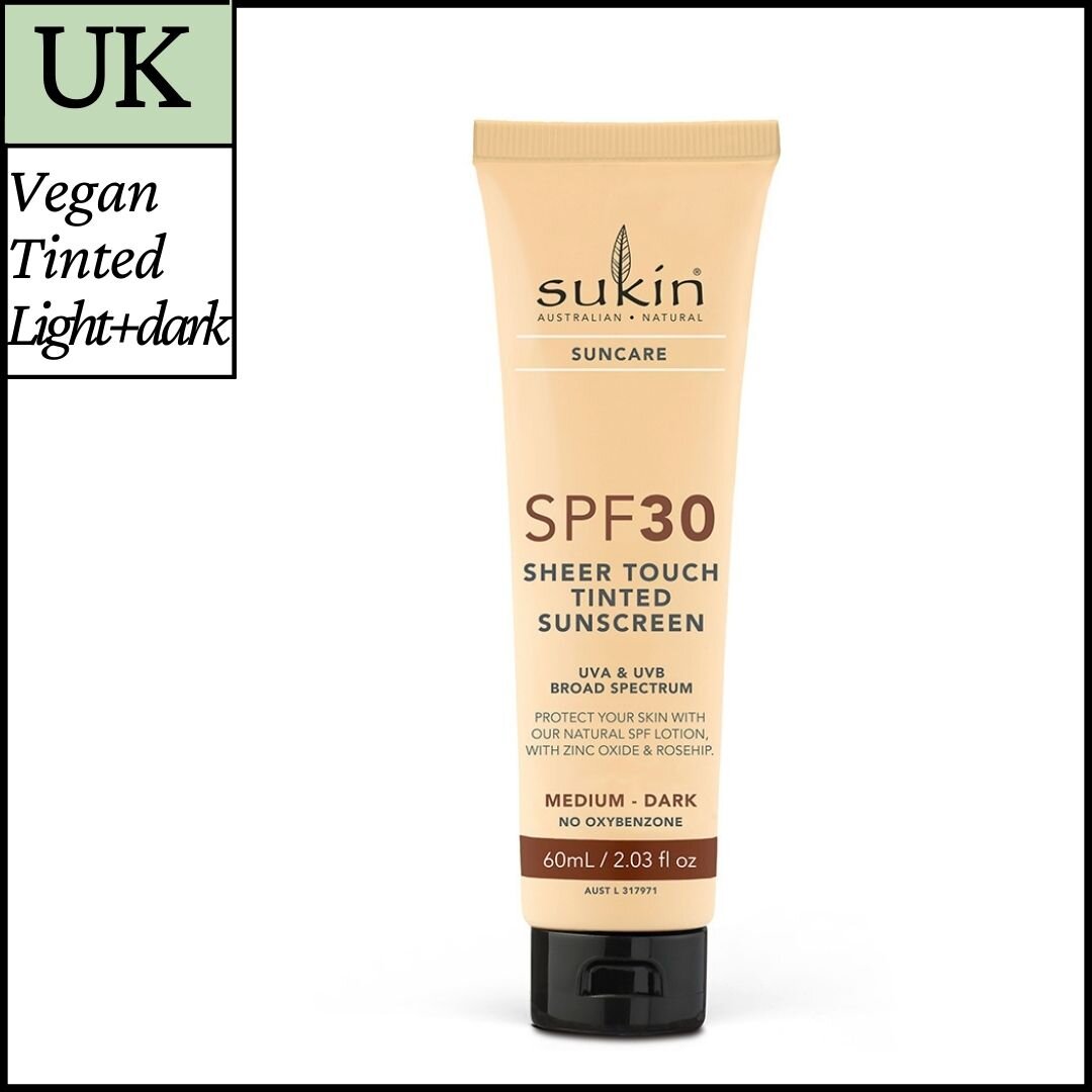 Sukin tinted facial sunscreen for light medium dark skin