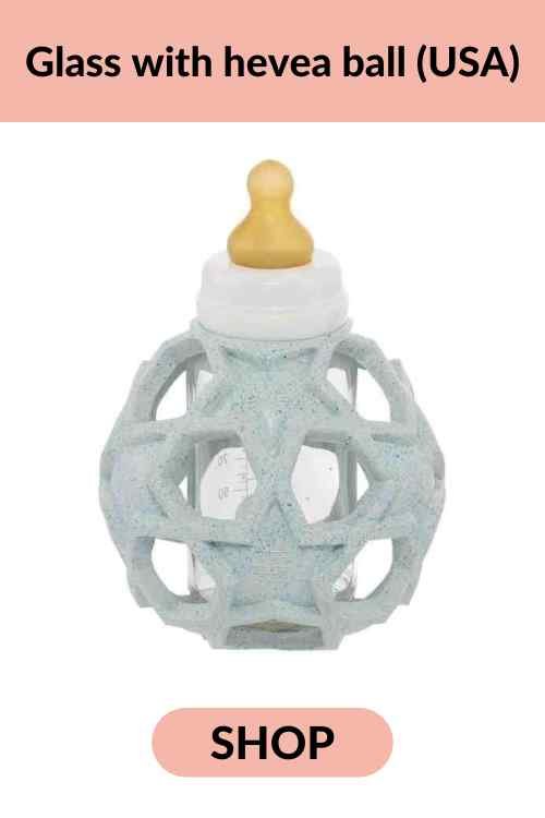Natural rubber baby bottle by Hevea
