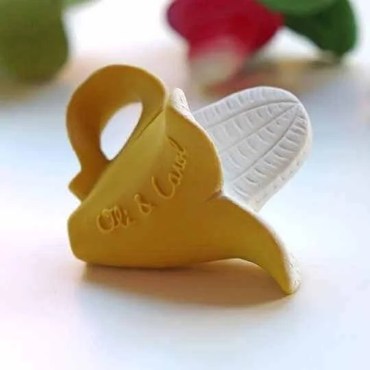 natural rubber banana toy