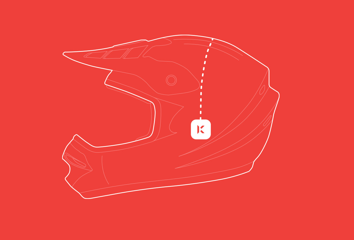 Konnect fits inside your helmet ear pockets