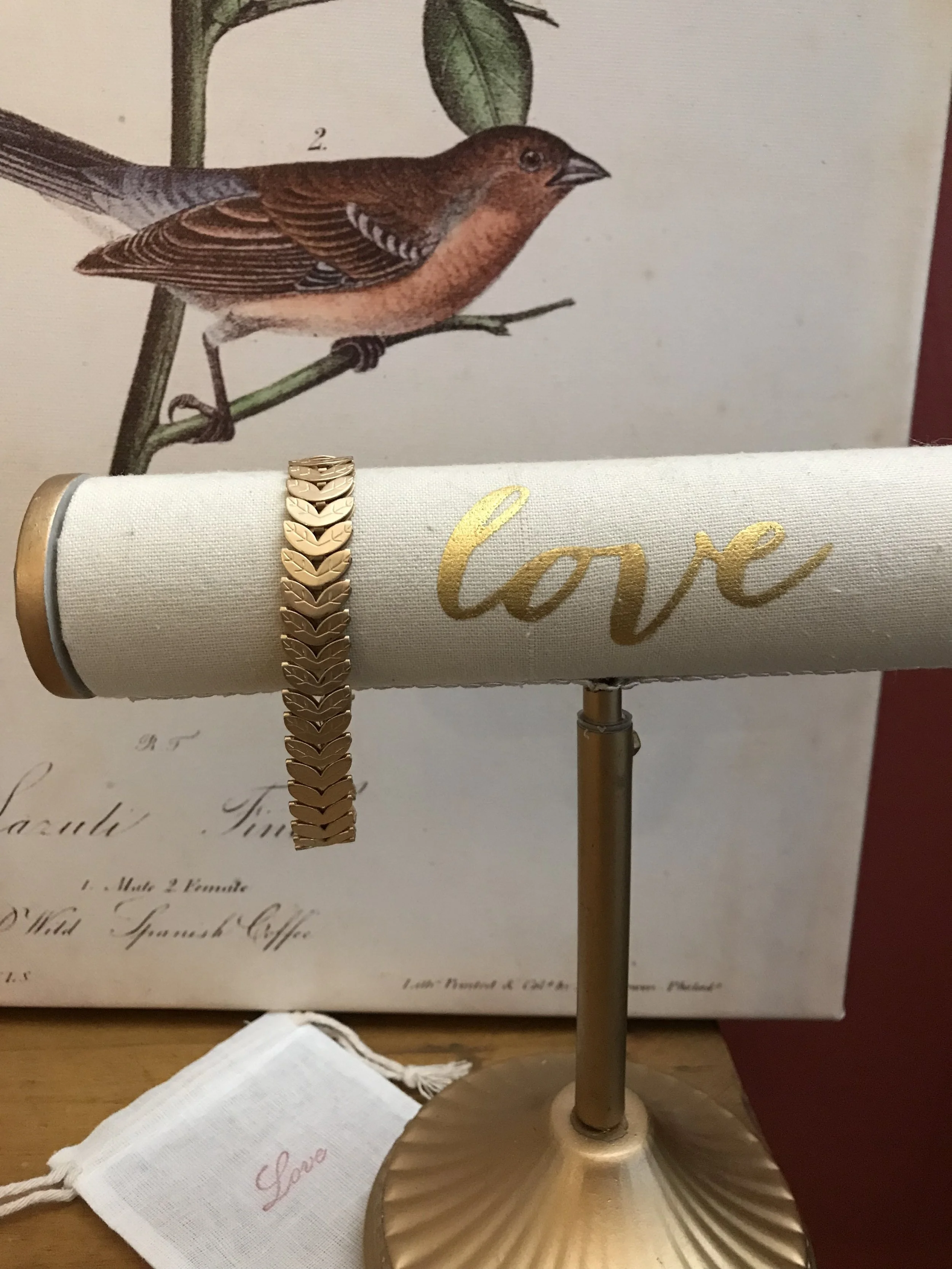 Matte gold vintage bracelet