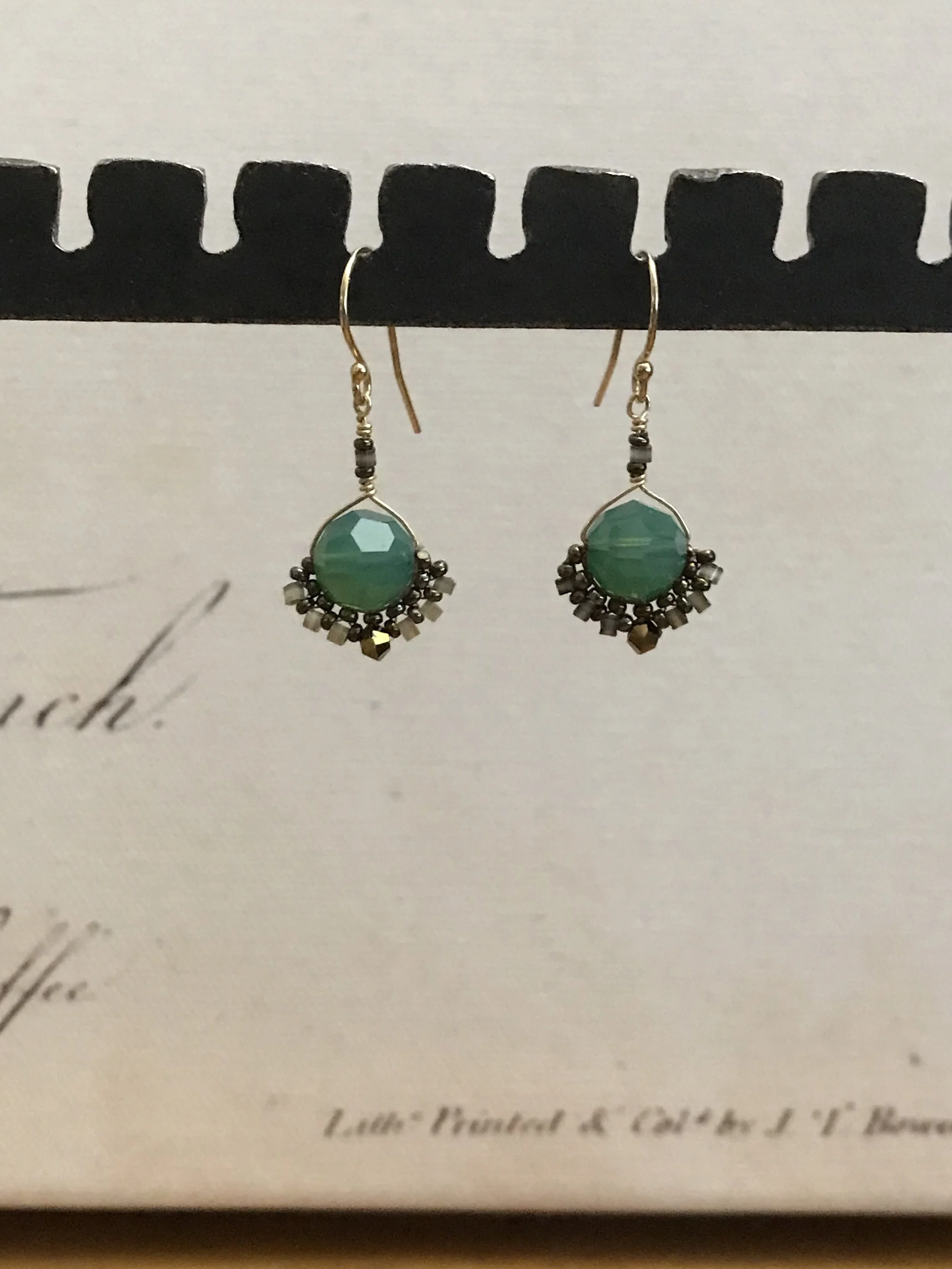 Palace green and charlotte earrings