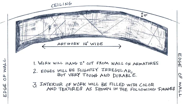 Preliminary sketch for Well Worn, Metropolitan State