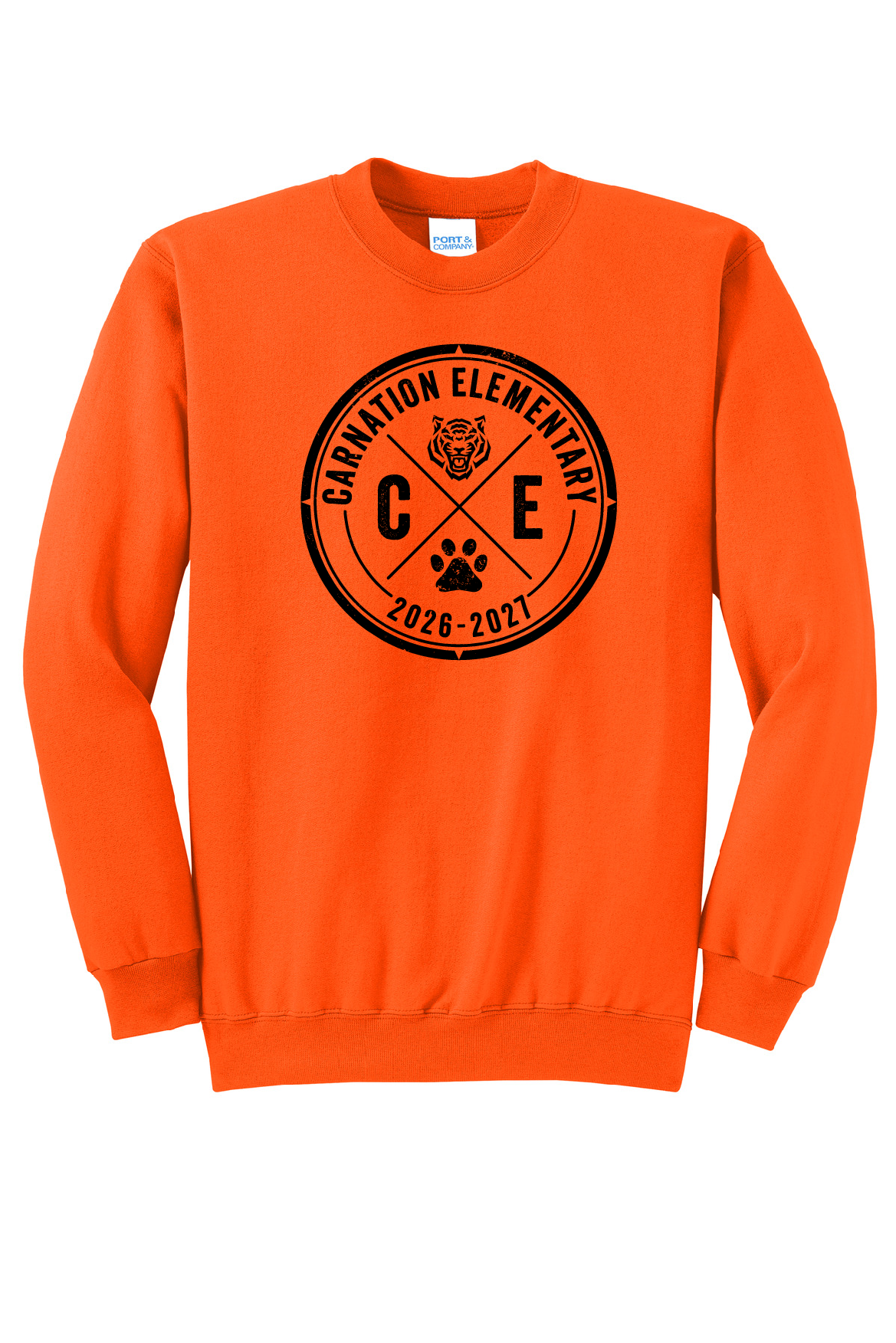 Crewneck sweatshirt orange (adult sizes only)