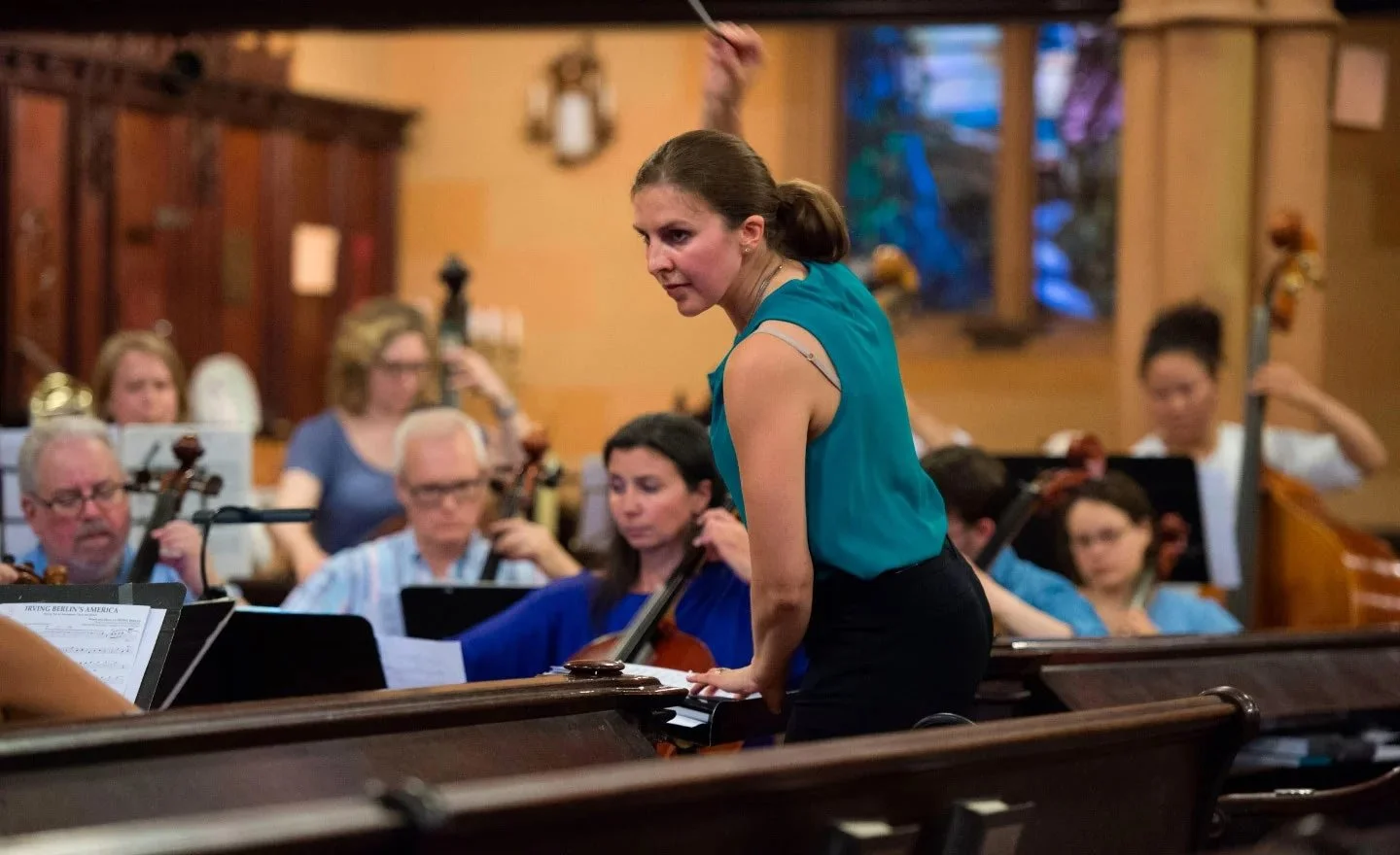 Conductor gives birth and goes back to podium just days later