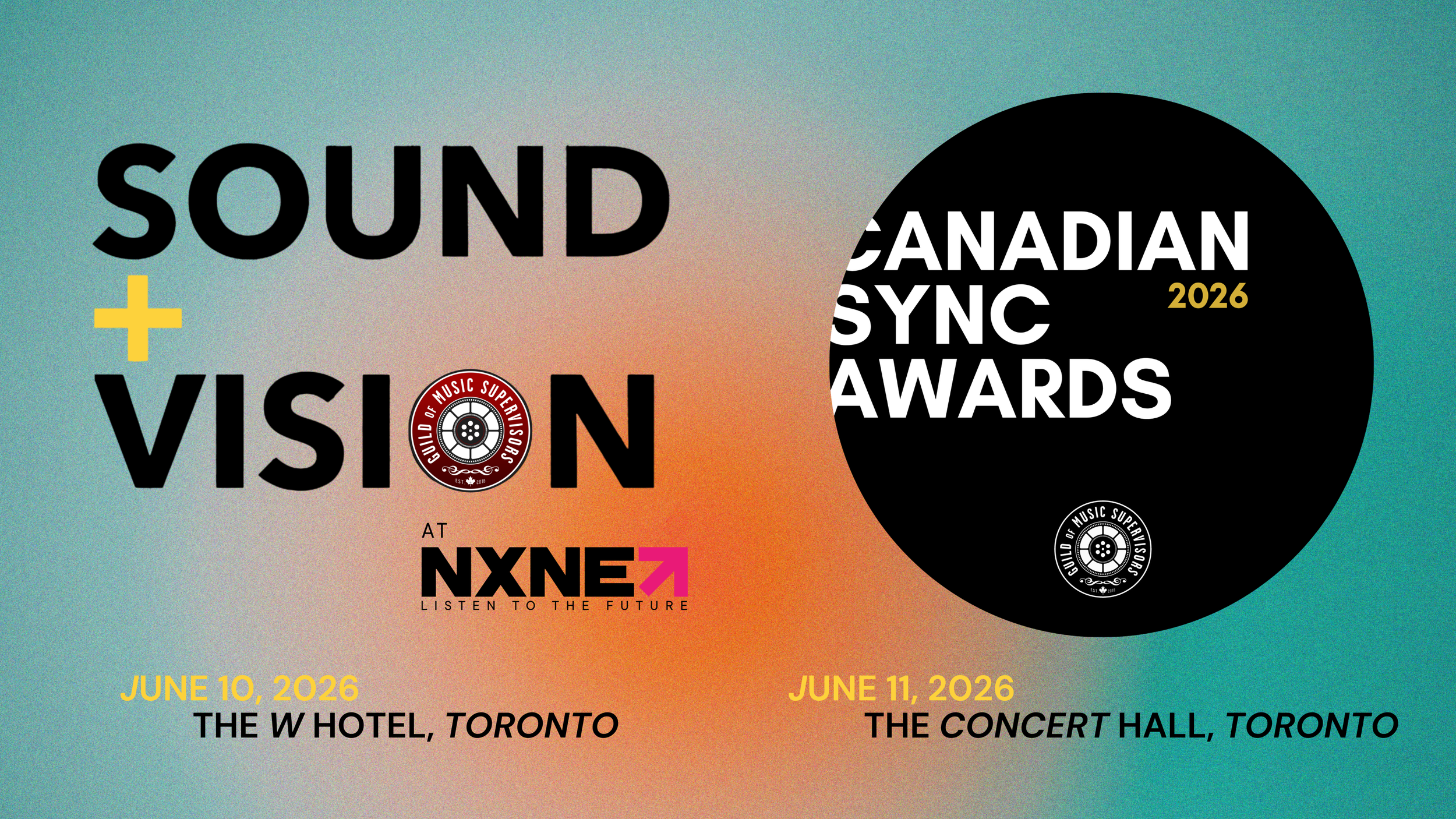 The Sixth Canadian Sync Awards at NXNE Launches Sound + Vision Education Day, and Opens Submissions -  Early Bird Tickets On Sale Now