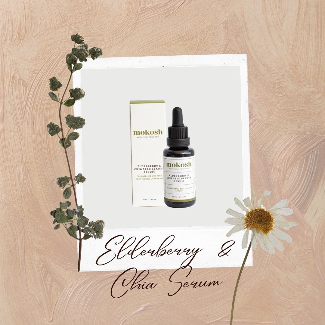 Todays star product is Elderberry &amp; Chia Serum by @mokoshskincare 

&lsquo;This product has improved the appearance of my skin. I have less adult breakouts and it has definitely helped control my oily shine during the day, fantastic&rsquo; - Rach