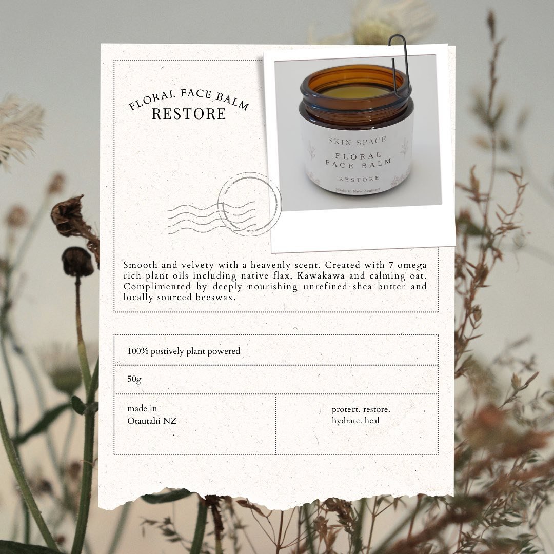Floral Face Balm is a concentrated luxurious face balm created with 100% plant goodness to soothe, smooth and restore.

Floral face balm is the ultimate skin healer inspired by the power of facial massage and its ability to transform skin. Nutrient r
