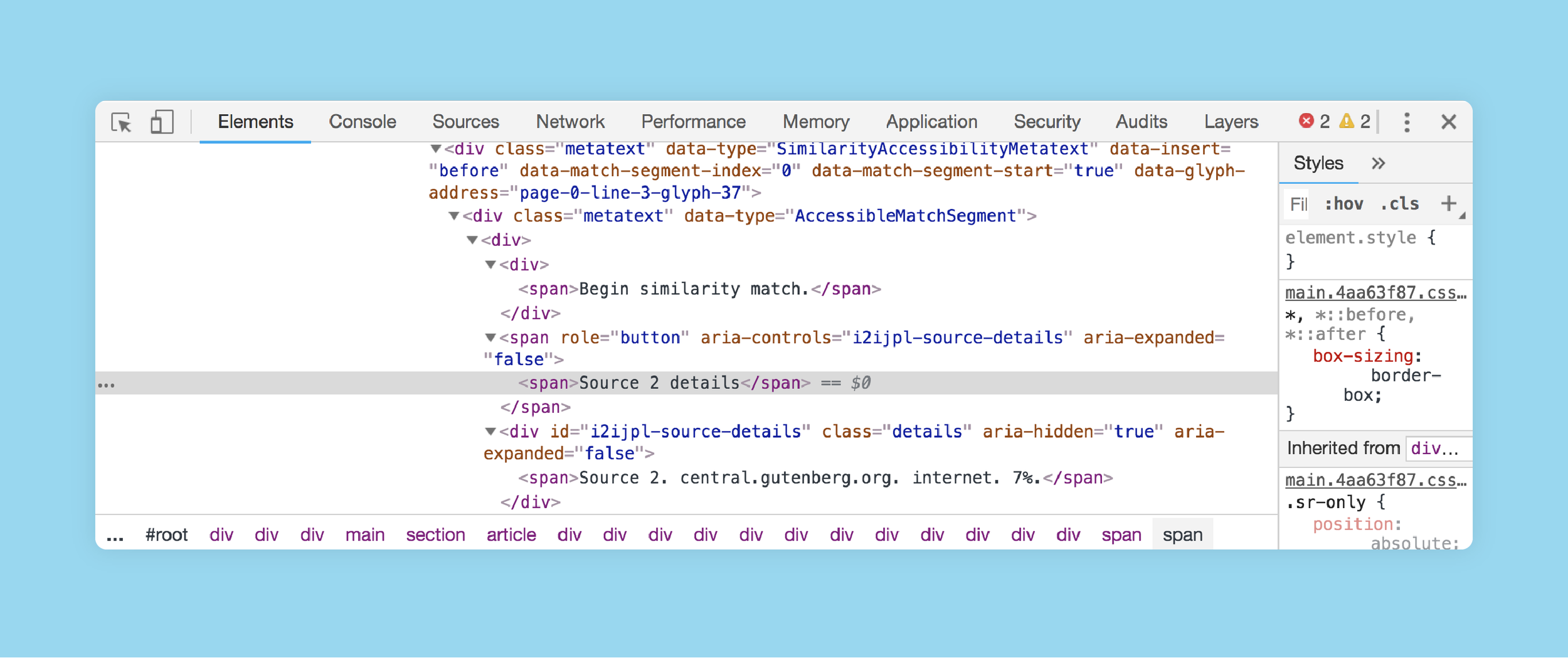 We optimized our code to allow for an optimized screen reader experience.