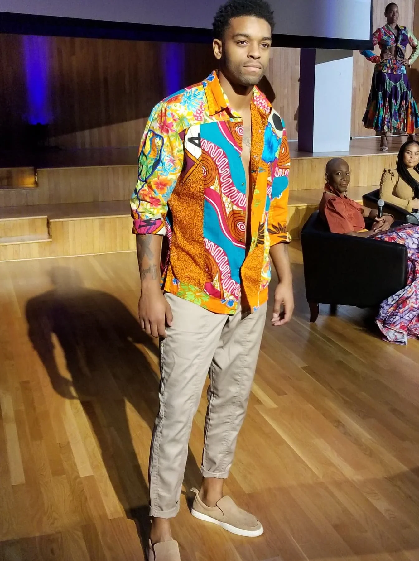 Man's patchwork quilted shirt by The Cloth, photographer Stephen Doobal