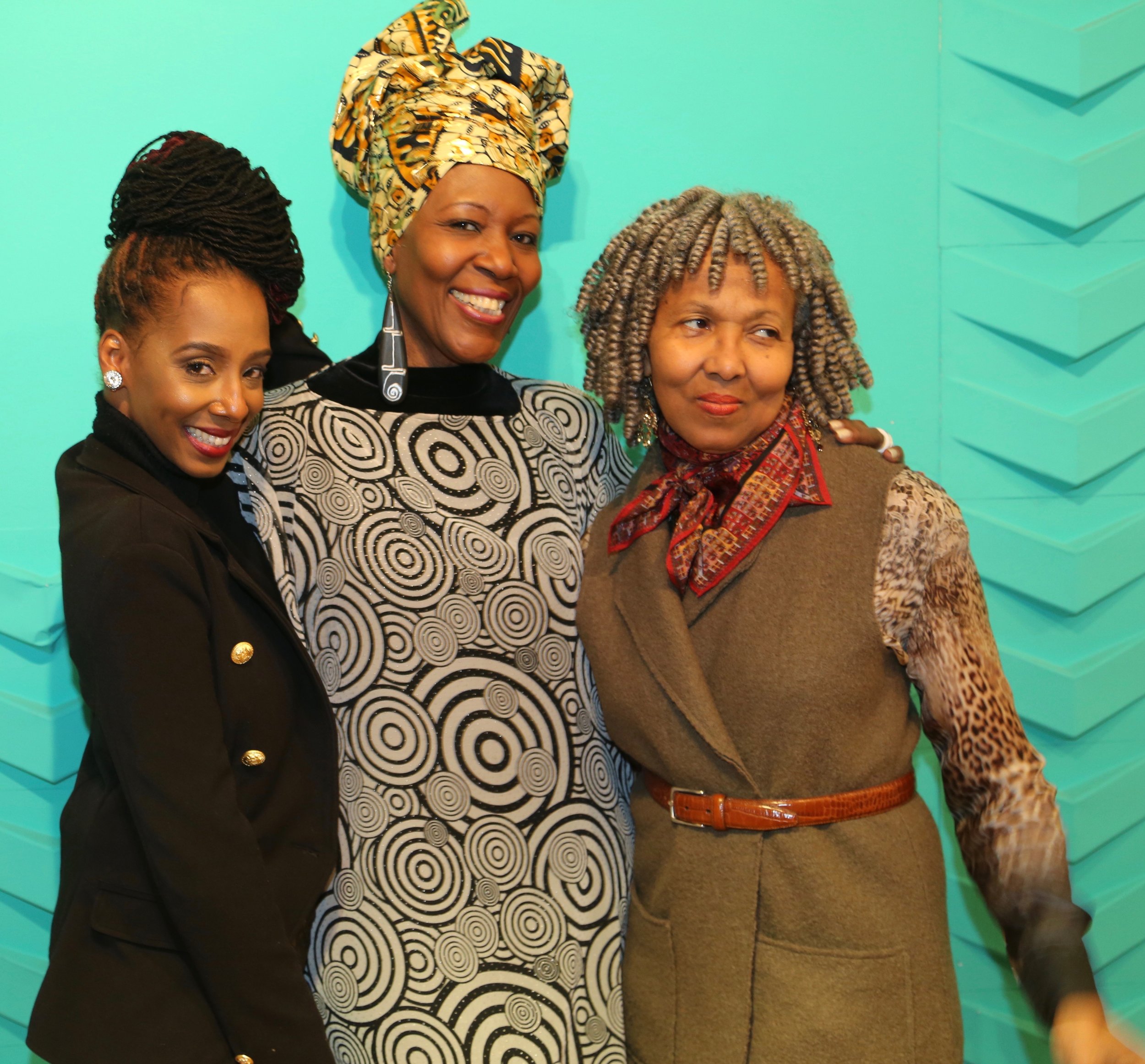 CAFE @ NYFW - JLC with designer OliviaB, Cayman Islands and Dianne Roberts, Esq.