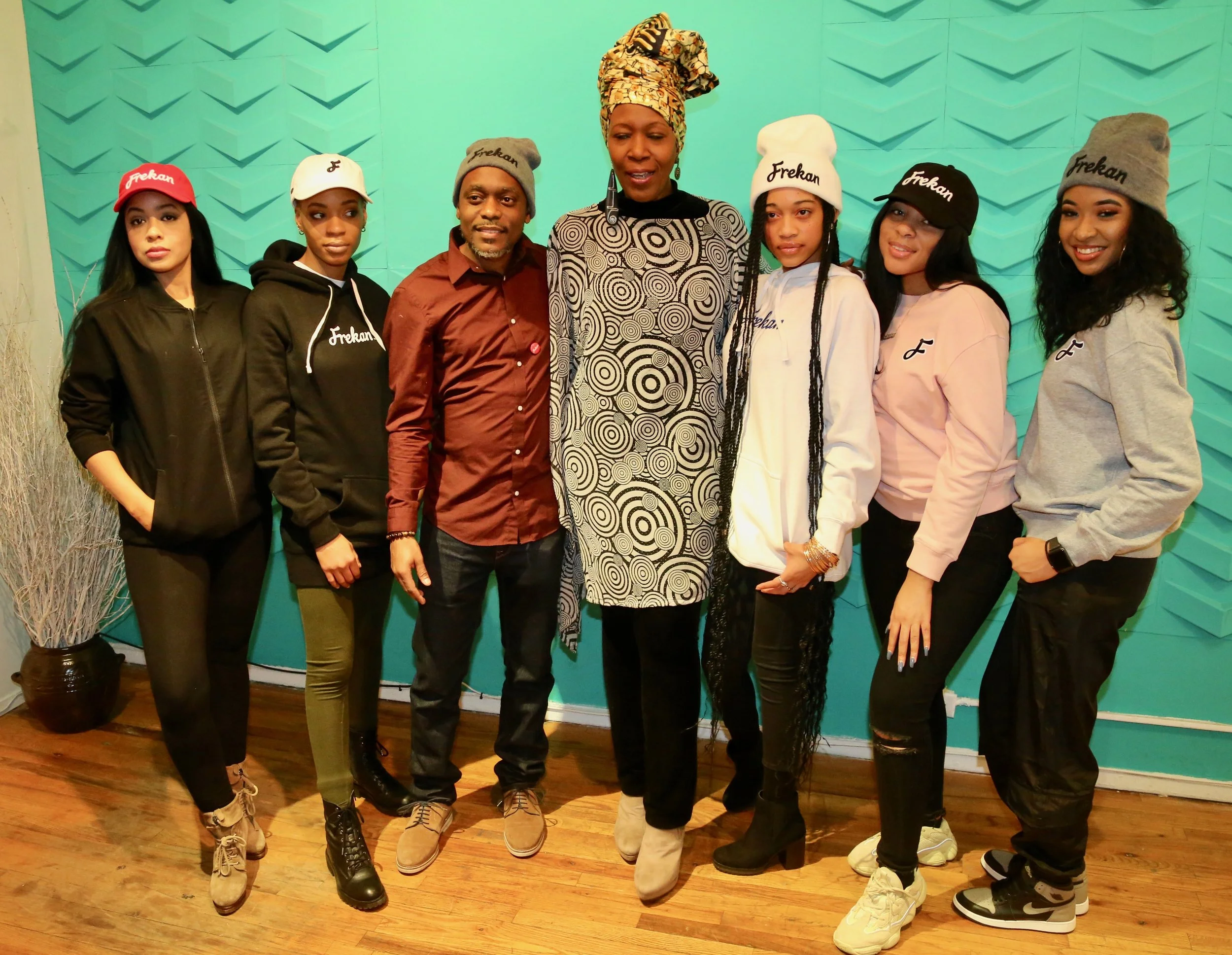 CAFE @ NYFW - With Edwin Bellevue of So Frekan and his models.