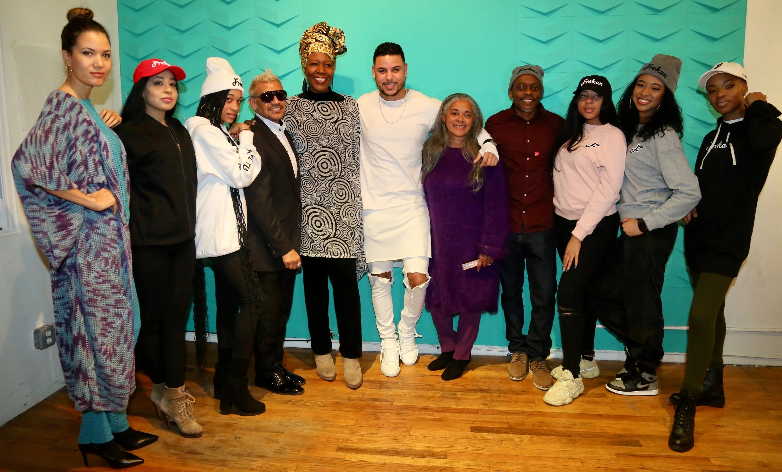 CAFE @ NYFW - with Fernando Bernierd, KLASS Santana and designers: Milagros Batista and Edwin Bellevue and models.