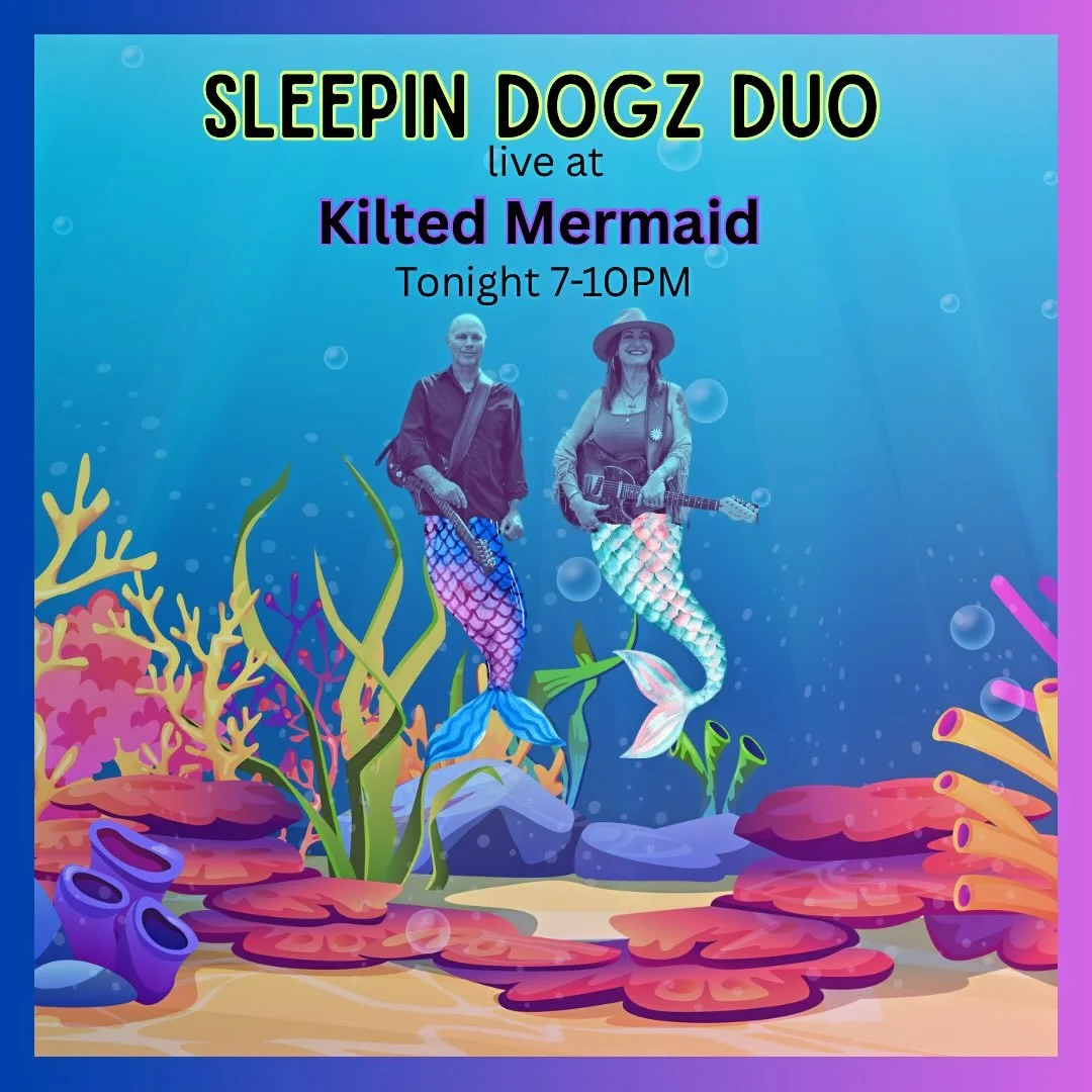 See you tonight at Vero&rsquo;s coolest hang,
@kiltedmermaid 12/6 7-10PM 
#sleepindogz #sleepindogzduo #kiltedmermaid #livemusic #livemusicvenue #originalmusic #coverband #artist #verobeach #florida #floridaband #floridamusicians