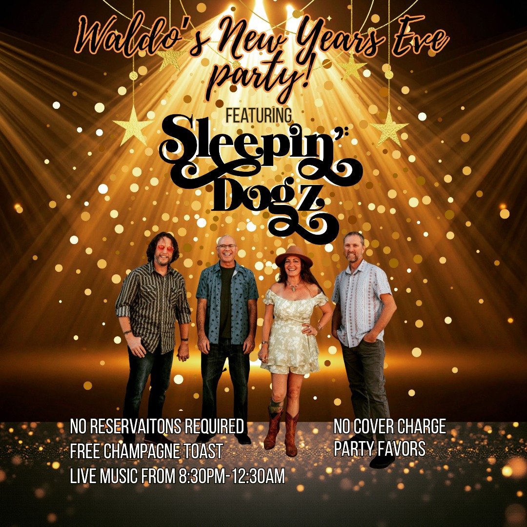 We're stoked to be playing at @Waldo's
for their NYE celebration! Free Champagne toast, no cover, no reservations required, complimentary party favors! 

#sleepindogz #waldos #nye #party #verobeach #floridabands #originalmusic #floridamusicians