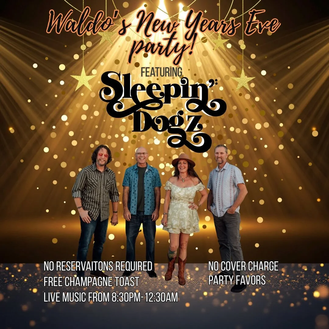 Let&rsquo;s shake off 2025 and roar into 2026 together!! We&rsquo;ll be bringing in the new year at @Waldos on this chilly NYE 8:30-12:30! We&rsquo;ll be performing inside so come on by and get snuggly with us! 
#sleepindogz #waldosrestaurantandbar #