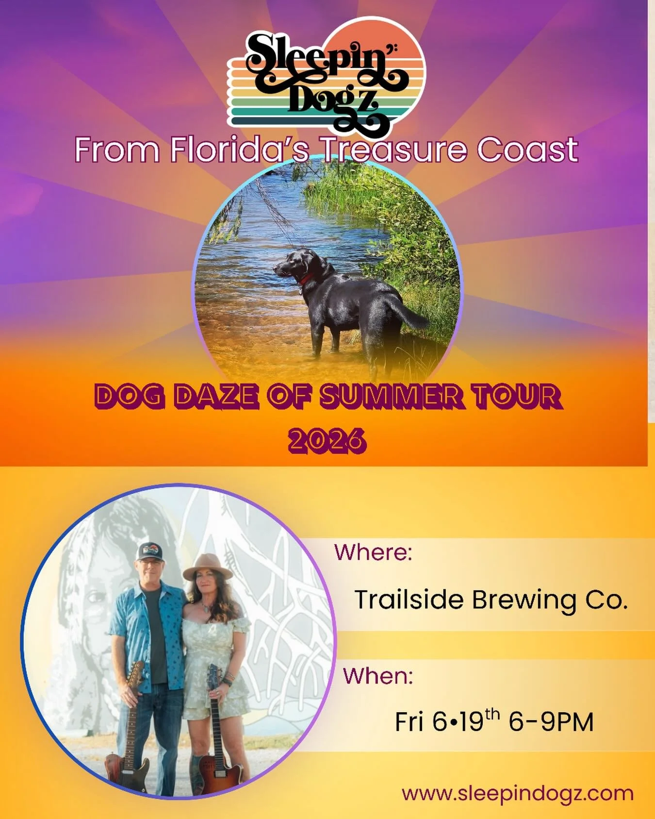 Hey there Hendo! See y&rsquo;all tonight at @trailsidebrews playing from 6-9PM. #sleepindogzduo #trailsidebrewingcompany