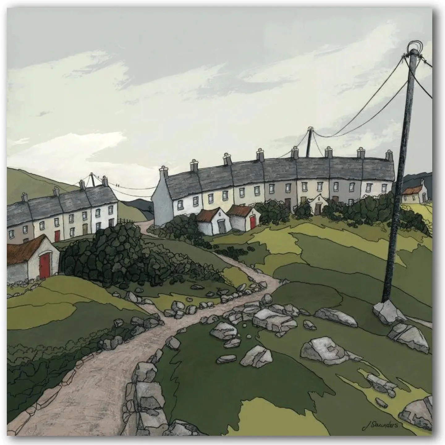 Art card - Nyffryn by Joy Saunders