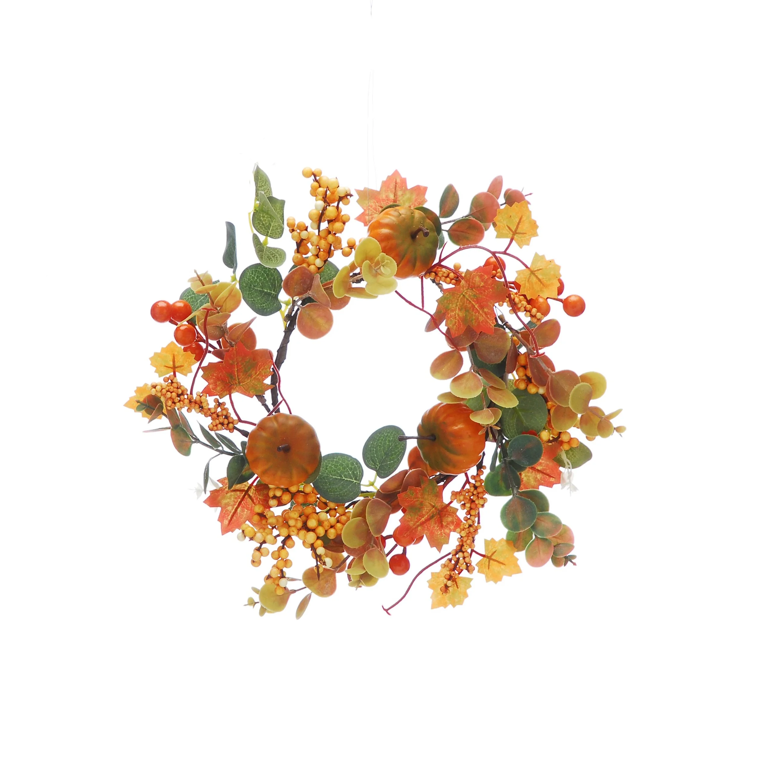 Wreath - Autumn orange pumpkin