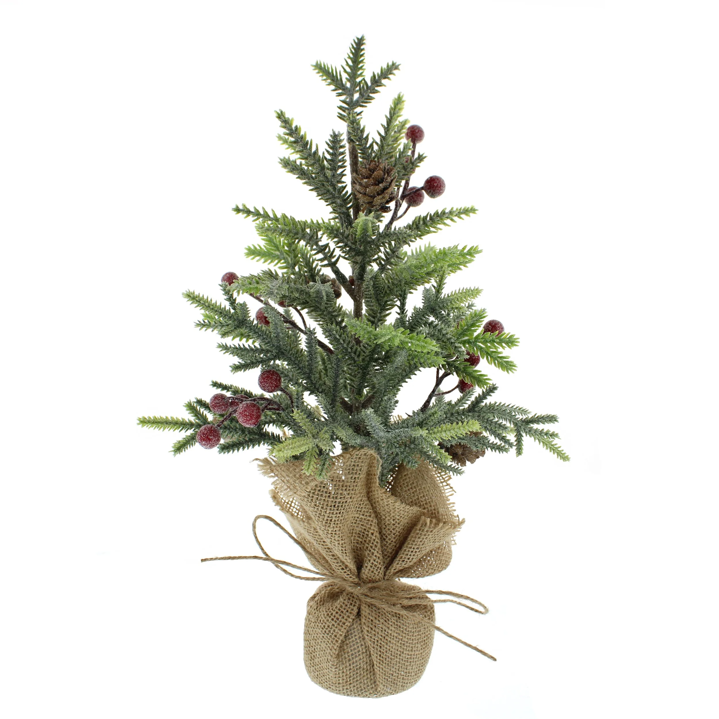 Tree - Table top green tree with red berries