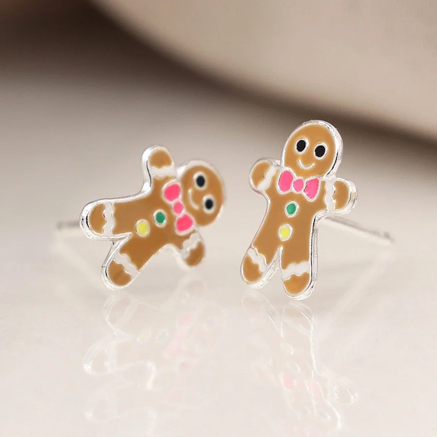 Earrings - Christmas Gingerbread men
