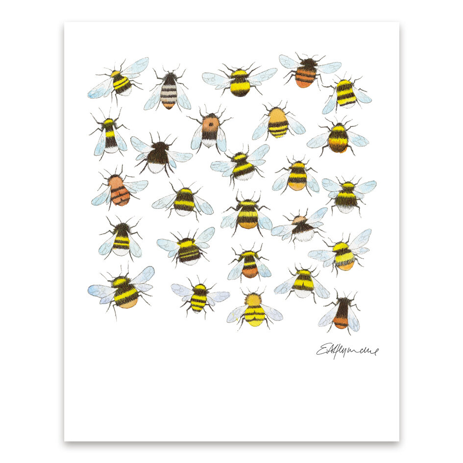 Print - Bees by Eric Heyman