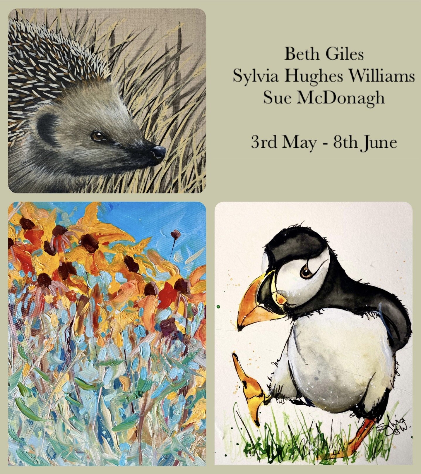 Beth Giles, Sylvia Hughes Williams and Sue McDonagh