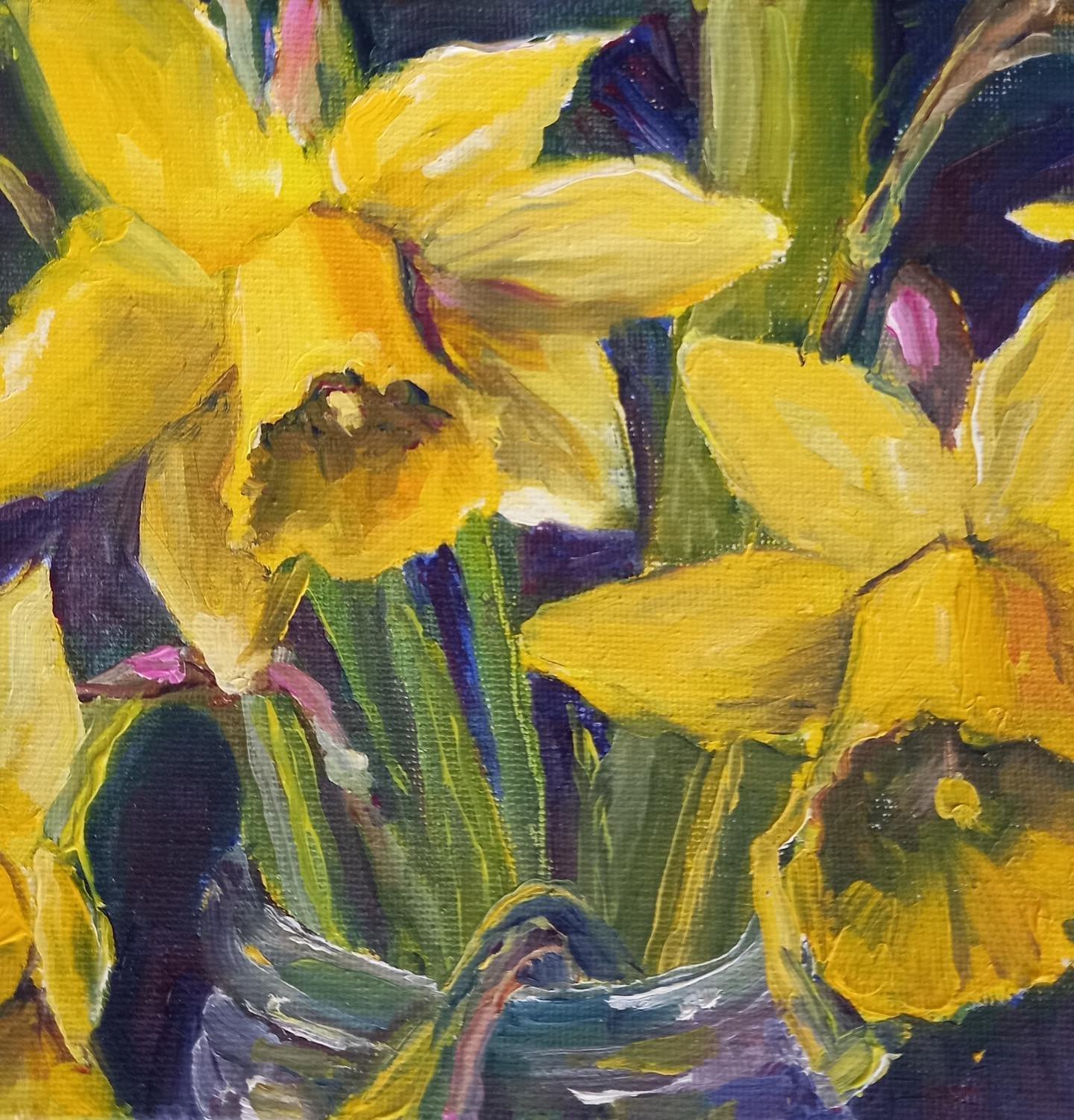 Happy St. David&rsquo;s Day!
Daffodils painted by Jantein Powell and featured in our next exhibition starting 8th March