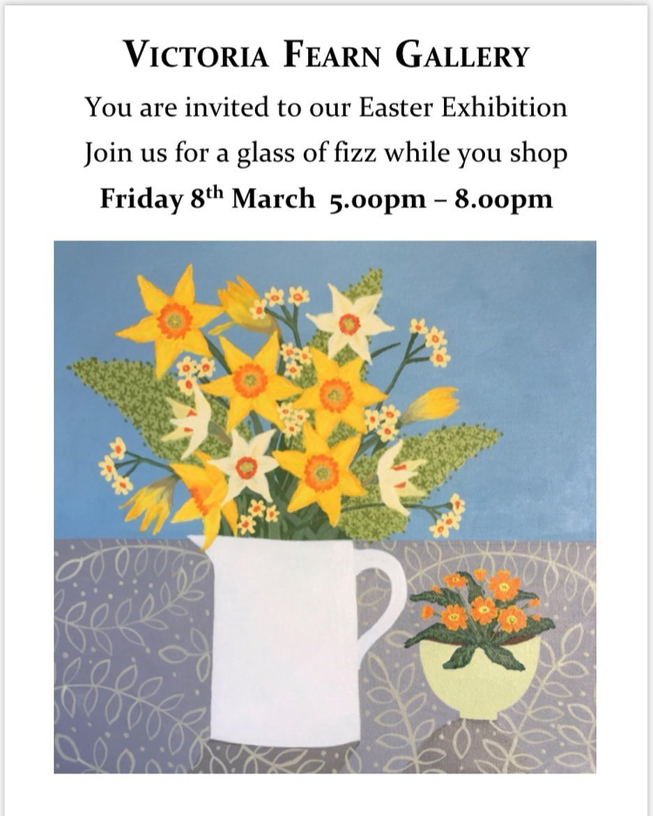 Our next exhibition starts in two weeks so save the date and come along to see new paintings and gifts at the gallery.