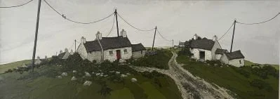 Print - Ridgeway white frame by Joy Saunders