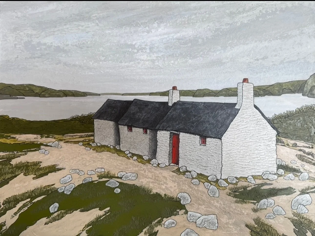 Print - Quiet Lake by Joy Saunders