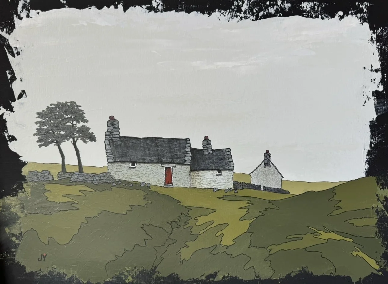 Print - Pine Cottage by Joy Saunders