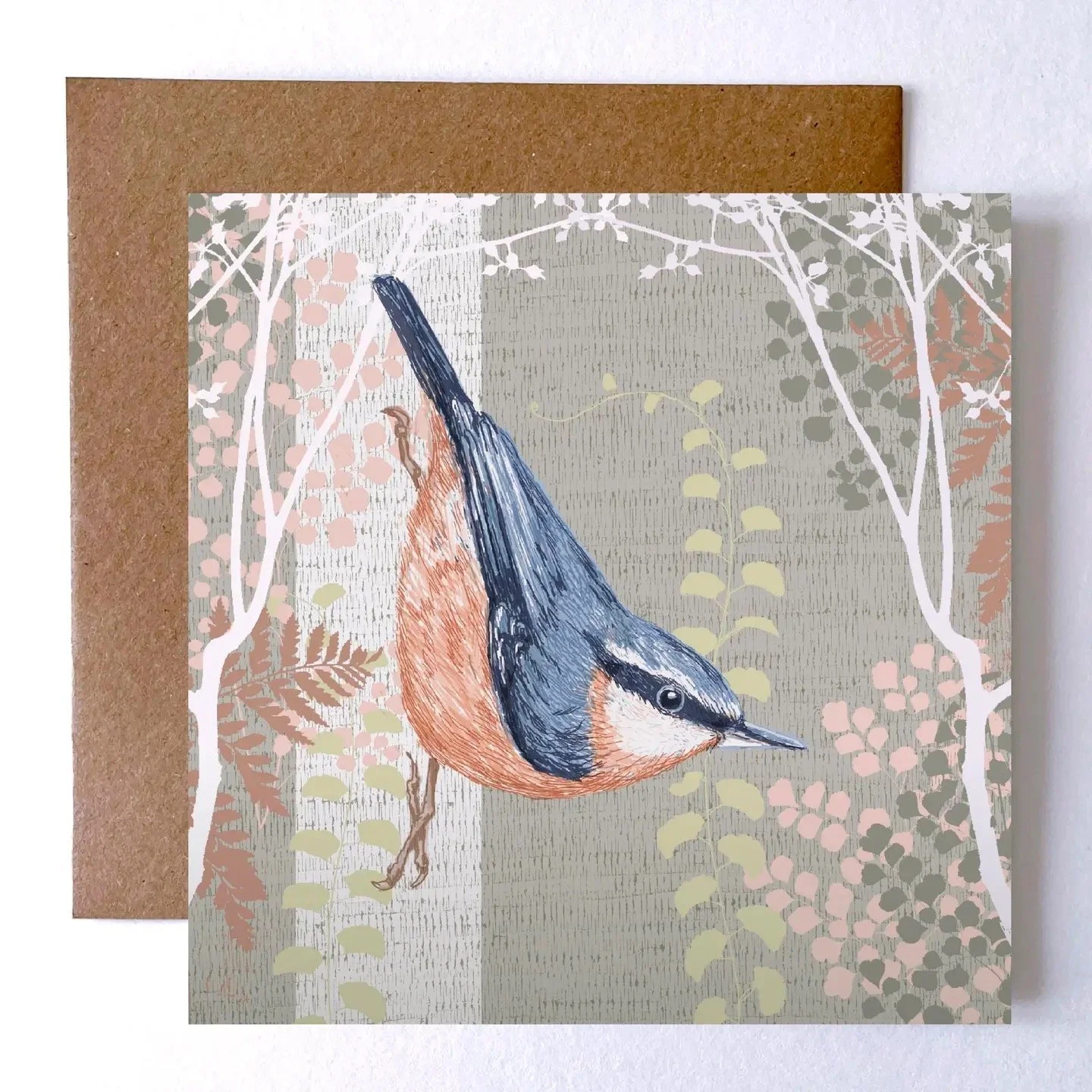Art card - Nuthatch by Helen Briggs