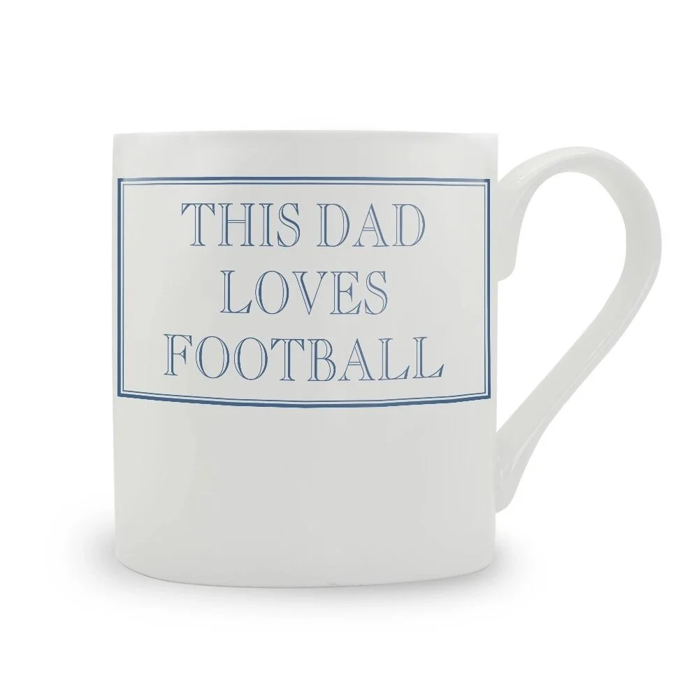 This Dad Loves Football  - Mug blue