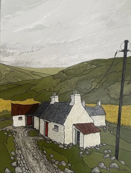 Print - Blodyn Aur Meadow by Joy Saunders