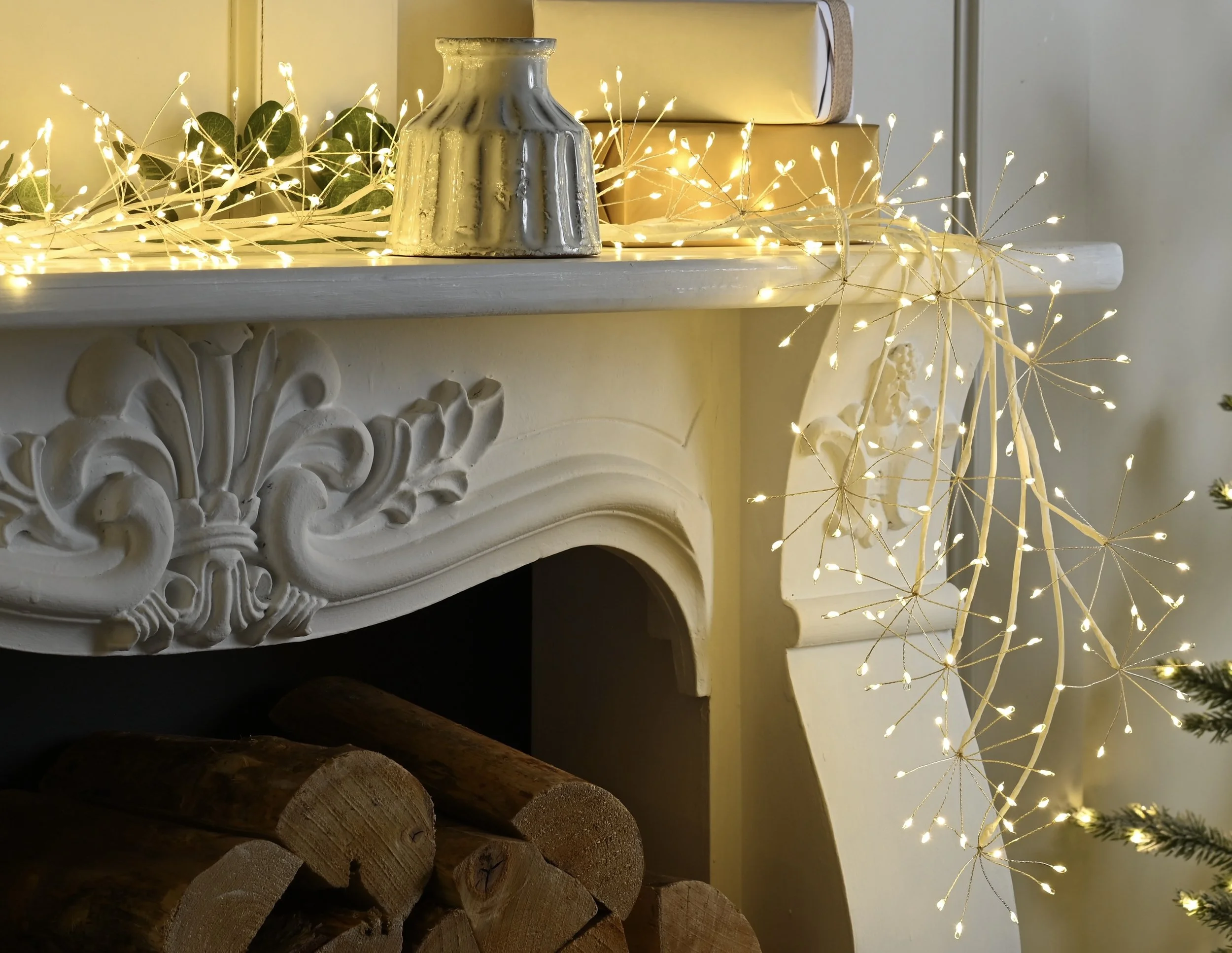 Lights - Lit micro dot branch white