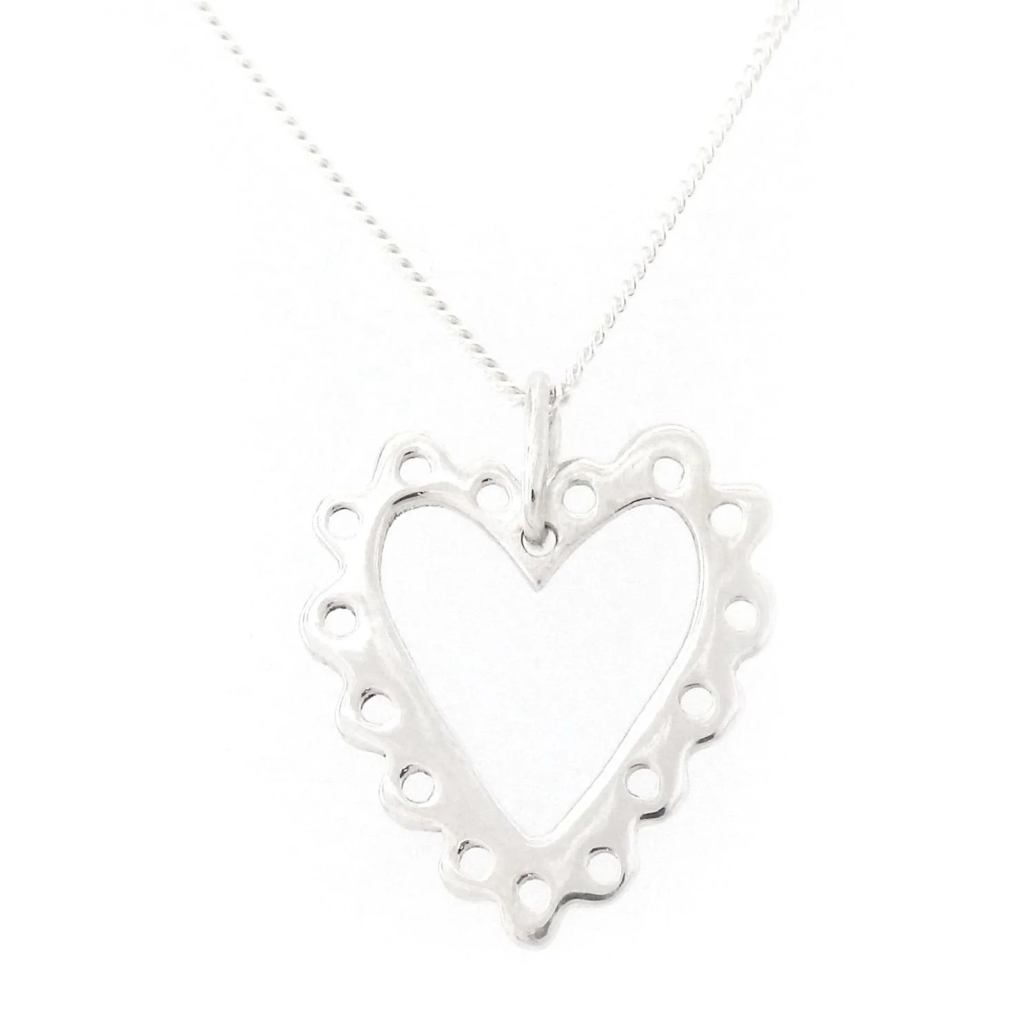 Pendant - Frilly heart by Wendy Nutt
