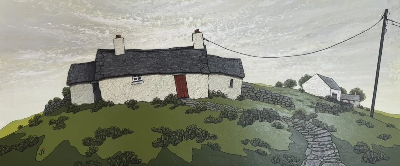Print - Stone Cottage by Joy Saunders