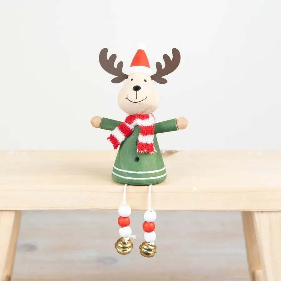 Wooden Reindeer with Dangly legs