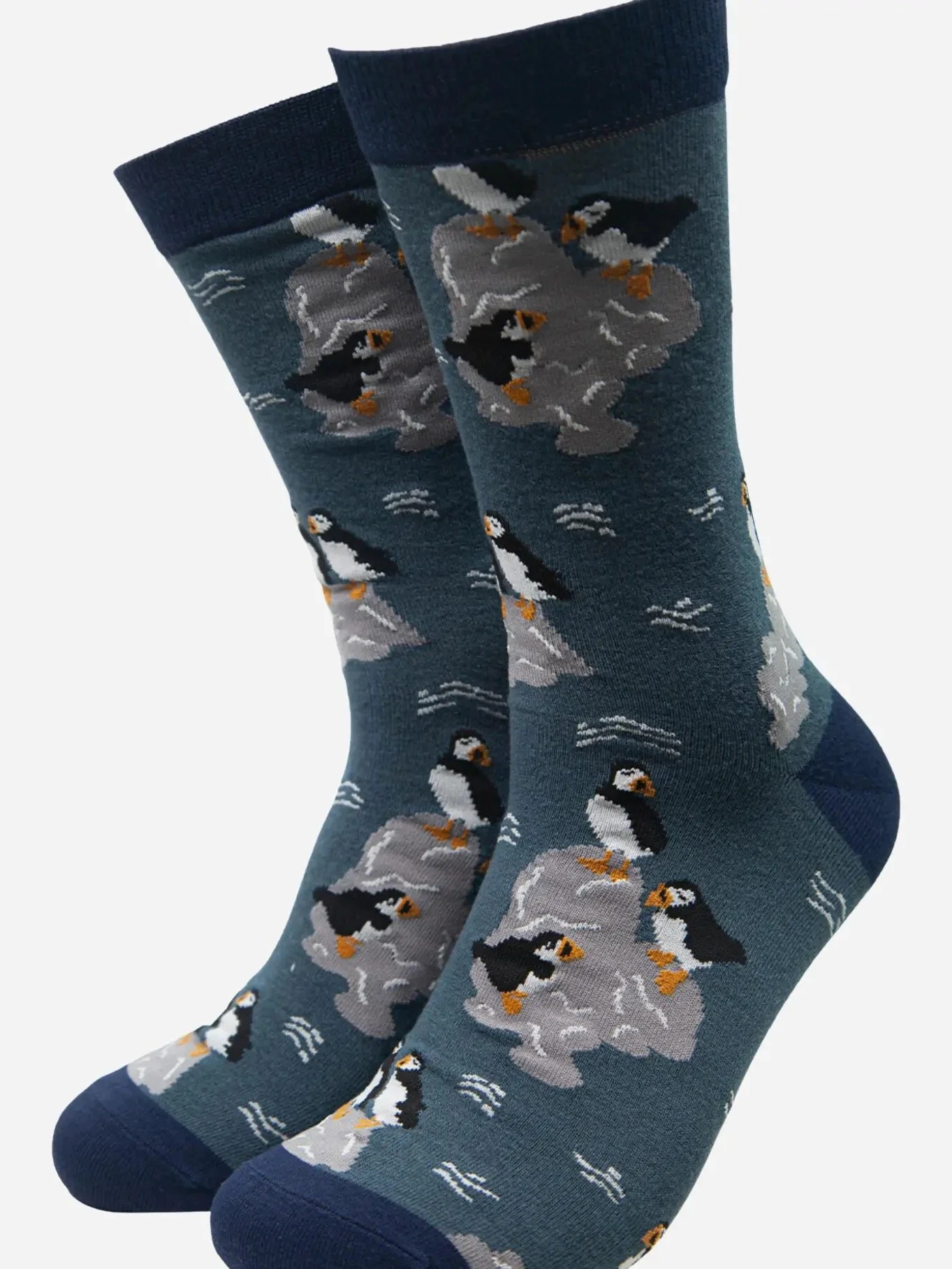 Socks - Puffin teal for him