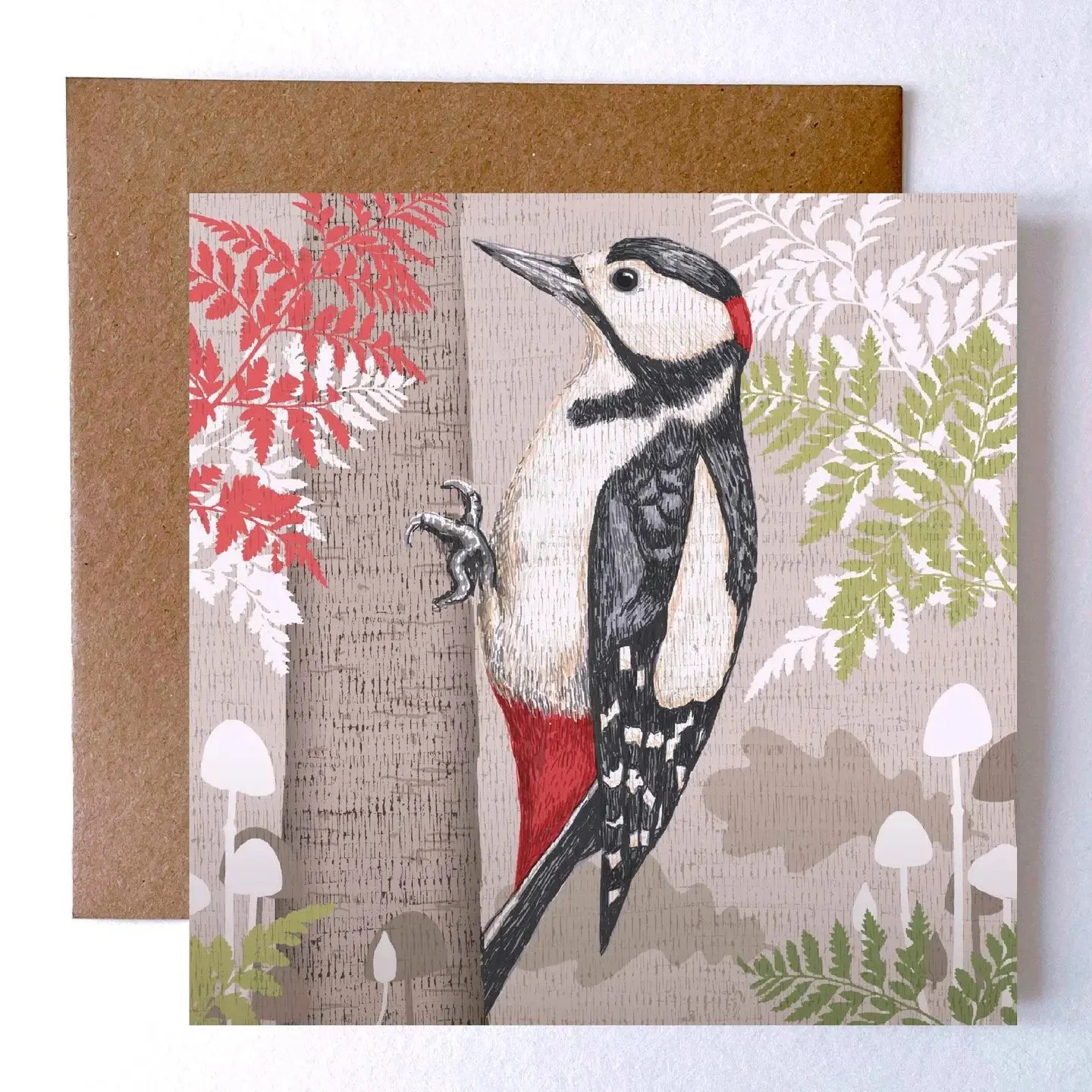 Art card - Woodpecker by Helen Briggs