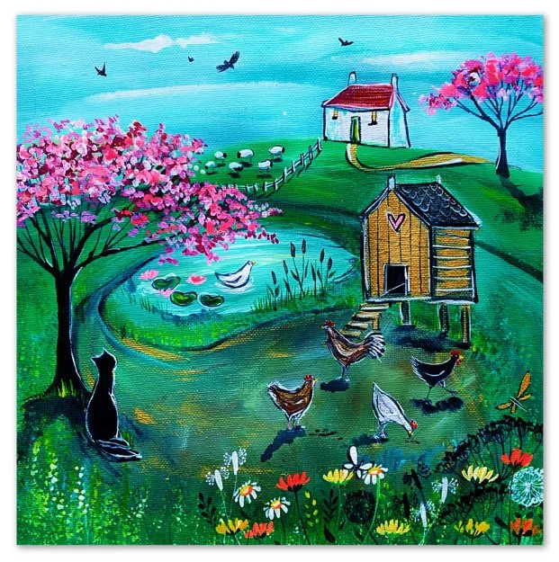 Painting - In the garden by Kate Andrew