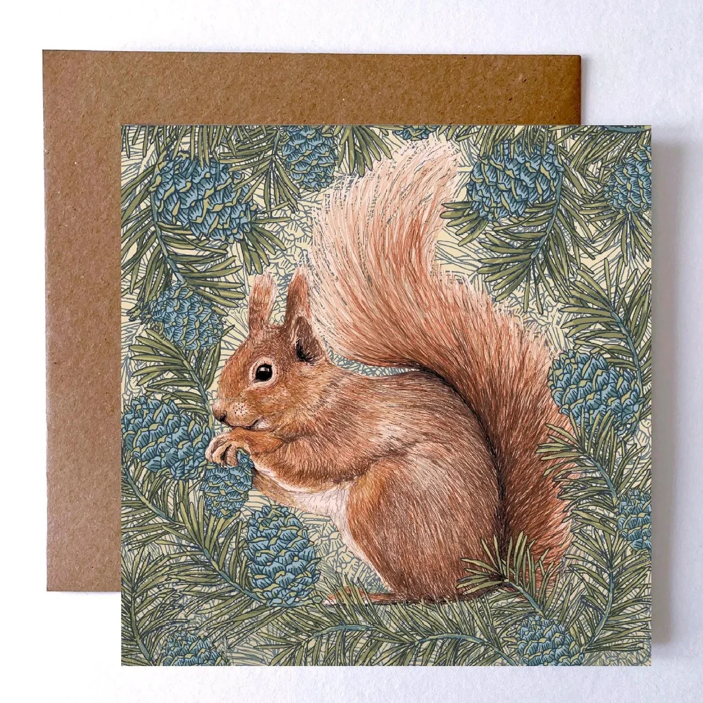 Art card - Red Squirrel by Helen Briggs