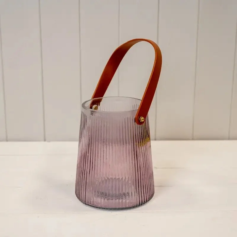 Glass Lantern - Amethyst