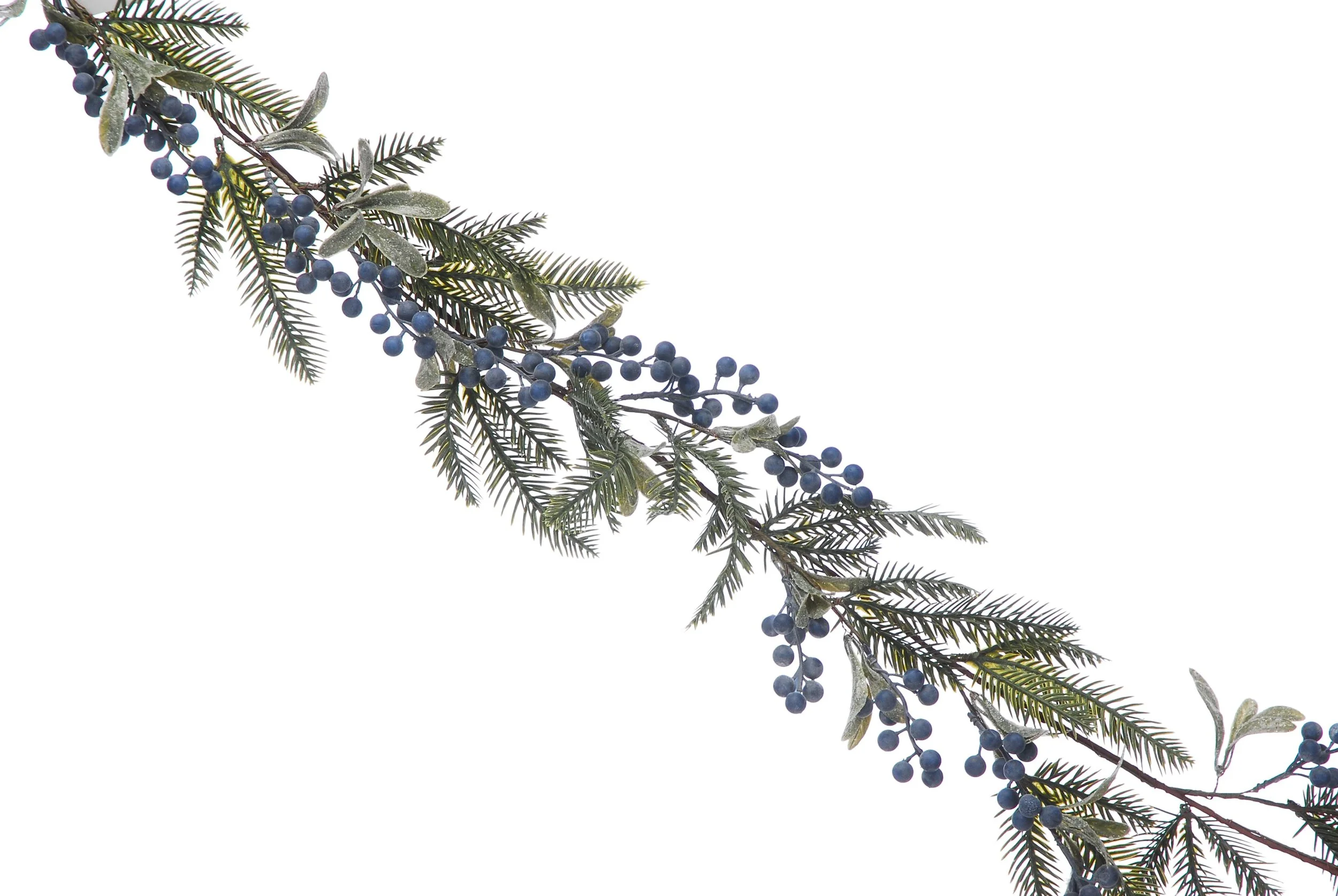 Garland - Frosted blue berries and foliage