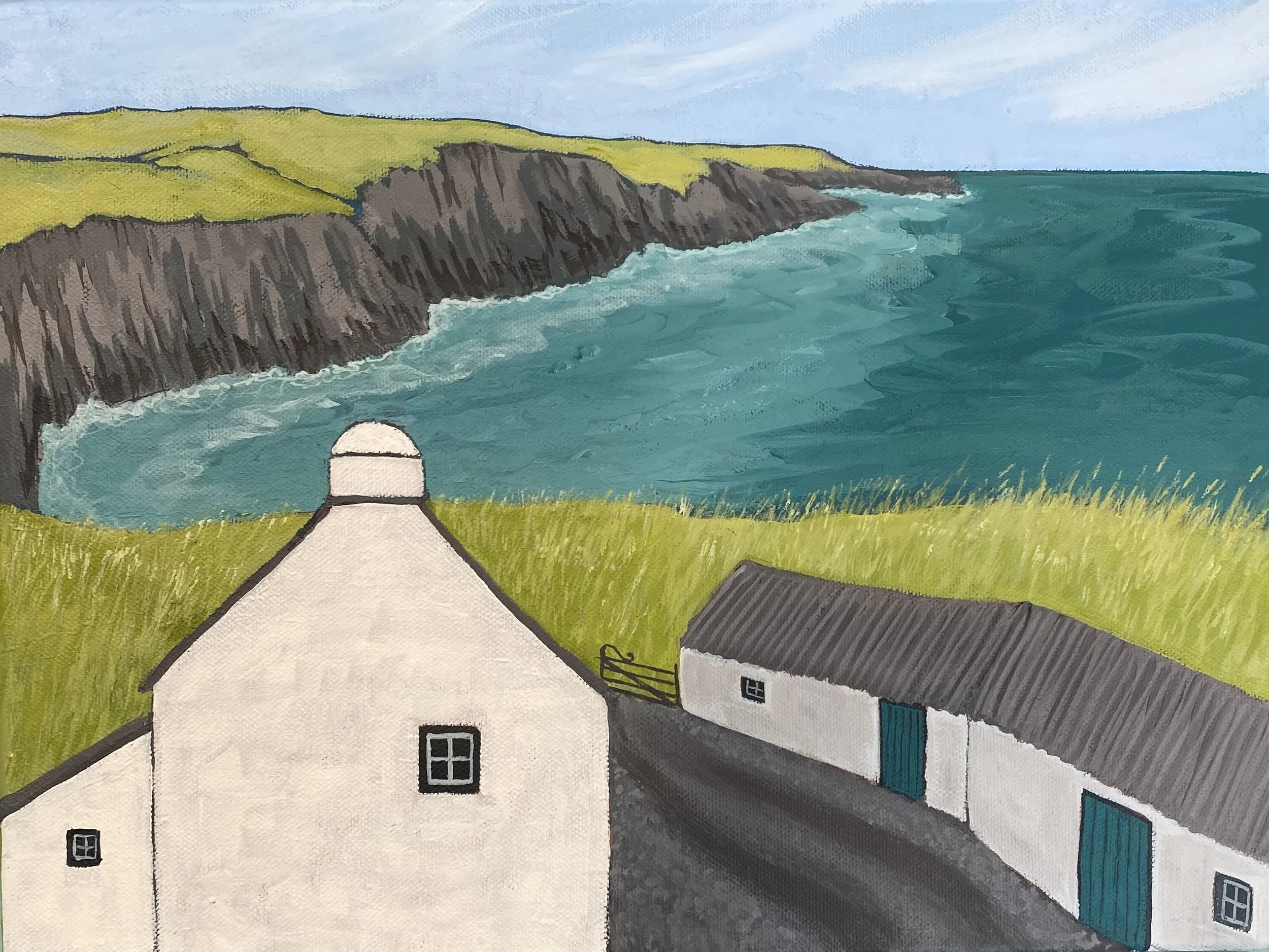 Painting - Pembrokeshire farm II by Christine McBeth
