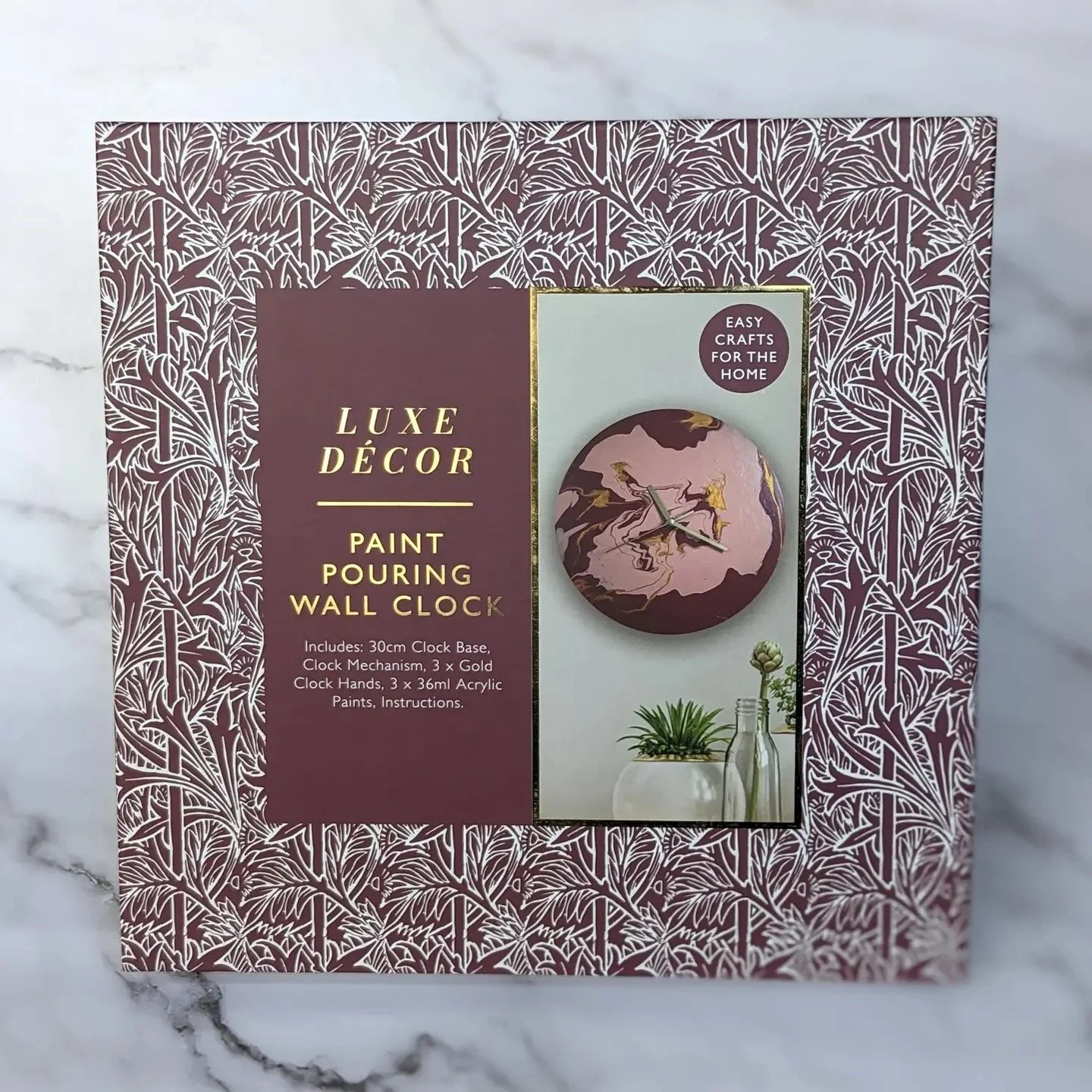 Craft Kit - Paint Pouring Wall Clock