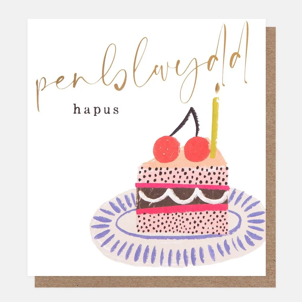 Card - Penblwydd hapus WLS004