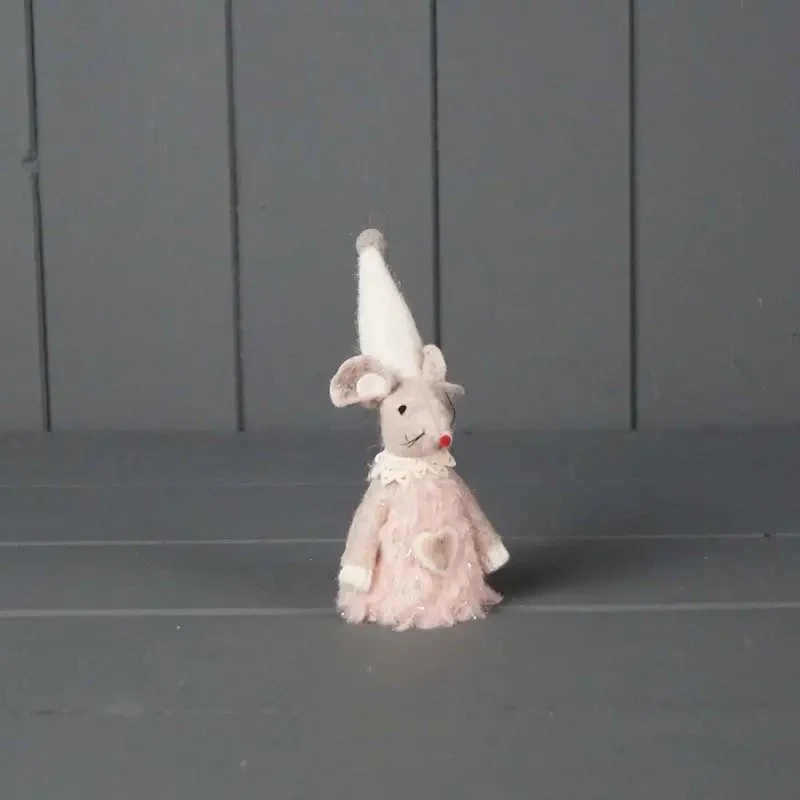 Mouse - Pink with white hat